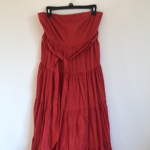Edme & Esvllte boho strapless maxi dress size 10 - Picture 3 of 11